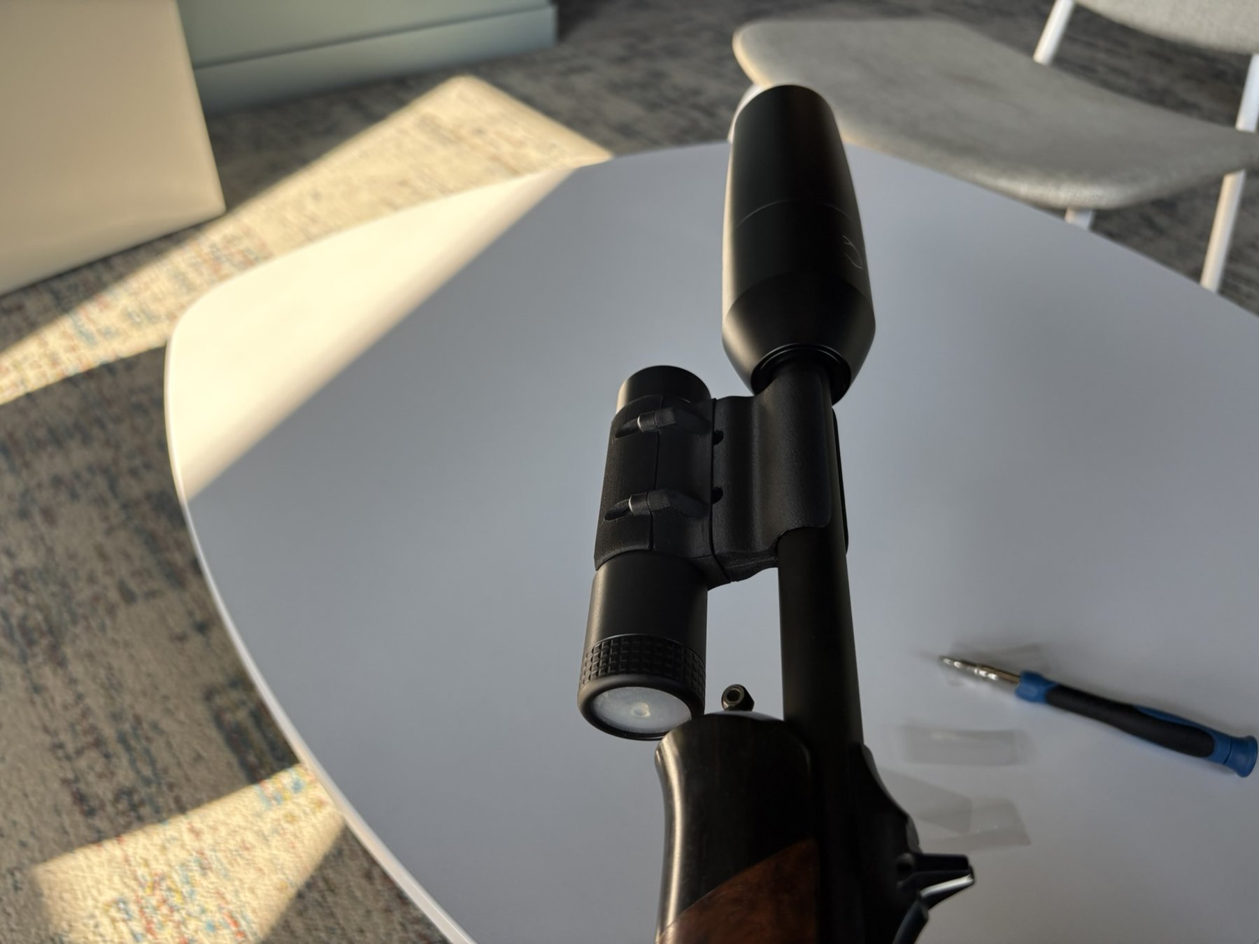 clicSHOT monté sur une arme en situation de chasse